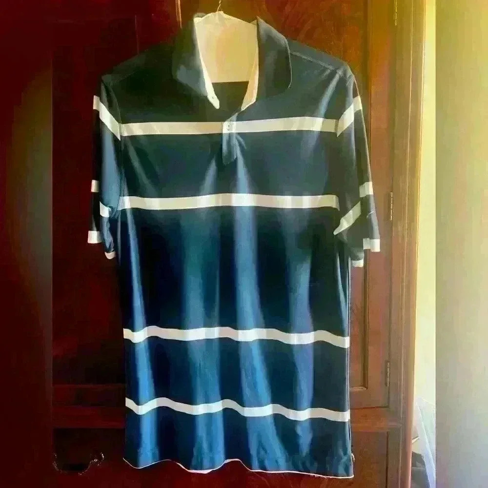 Nike Golf Task Performance Dry Fit shirt. Large. NWOT. Exc cond. vented mens - Picture 8 of 9